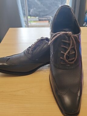 Jean Yves Manhattan Dress Shoes Tuxedo Wedding Prom Event Wingtip Sz 8.5